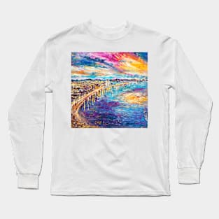 La Barceloneta at Sunset Long Sleeve T-Shirt